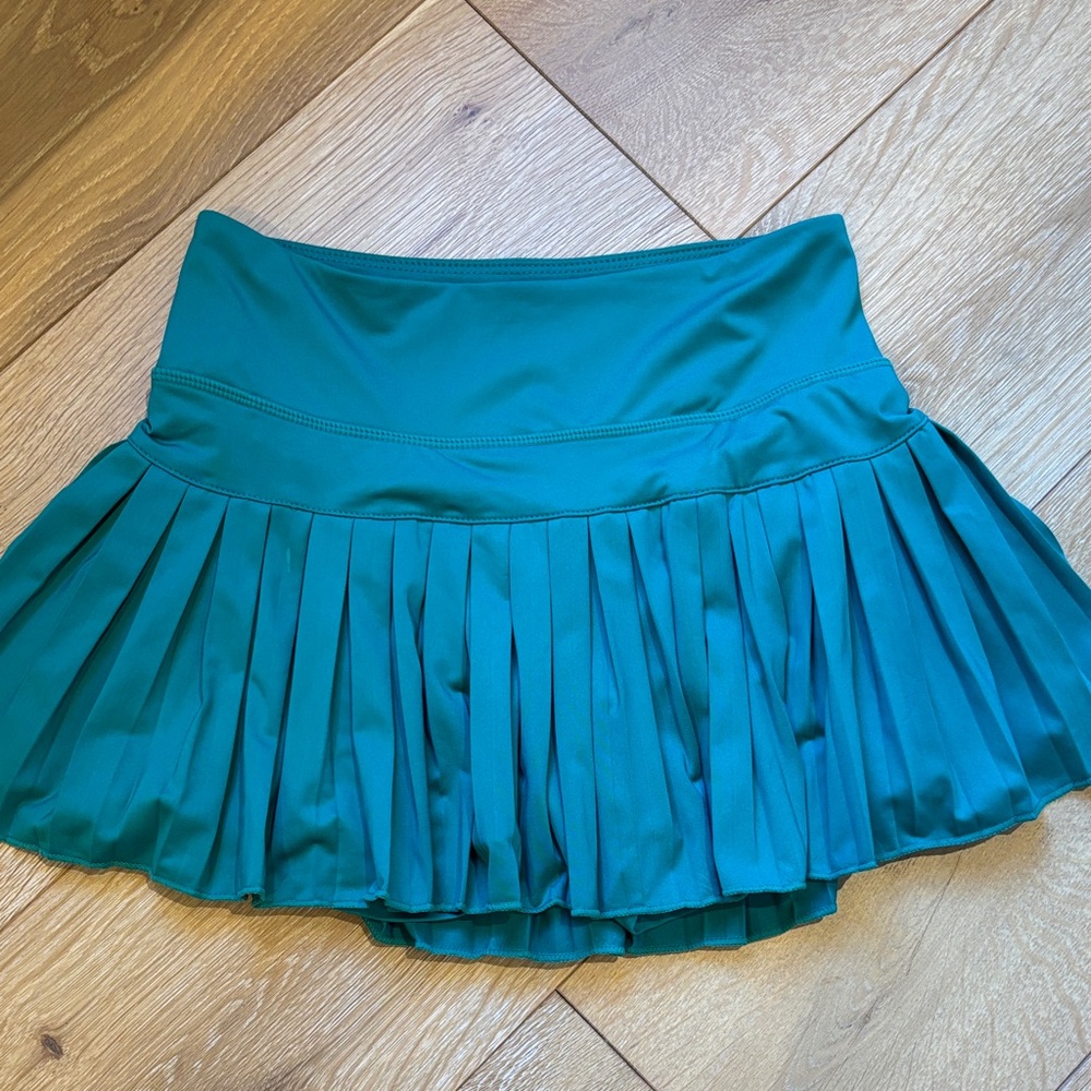 Elegant Teal Skater Skirt
